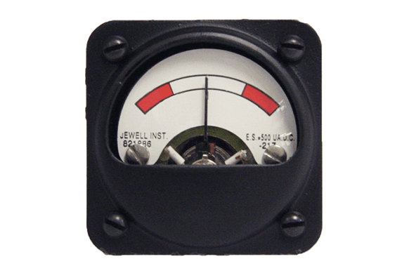 Jewell surface mounted HS series analog panel meter