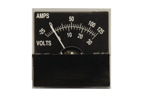 Jewell surface mounted MS Series analog panel meter