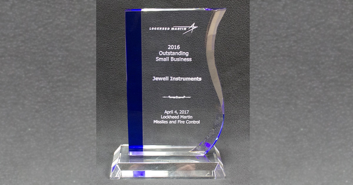 Lockheed Martin Selects Jewell Instruments As A 2016 Outstanding Small Business