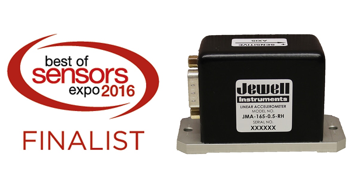 JMA-165 Accelerometer Nominated For Best Of Sensors Expo Award